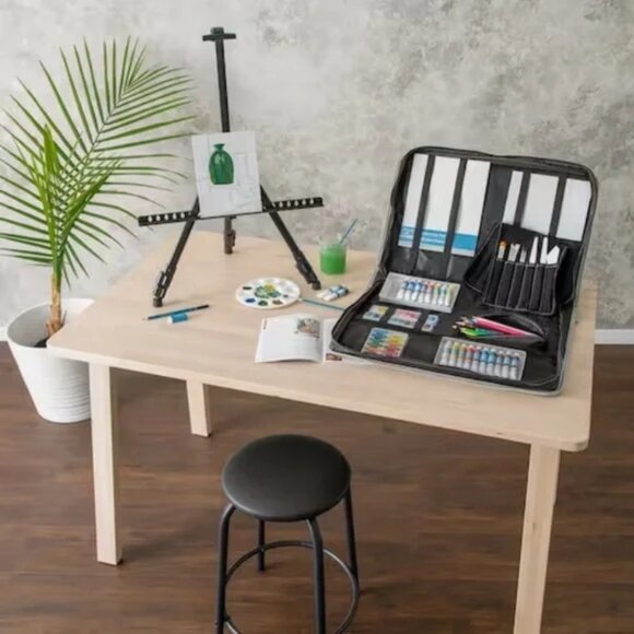 101 Piece Deluxe Easel Art Set by Artist's Loft Necessities Material Supplies - Picture 5 of 8